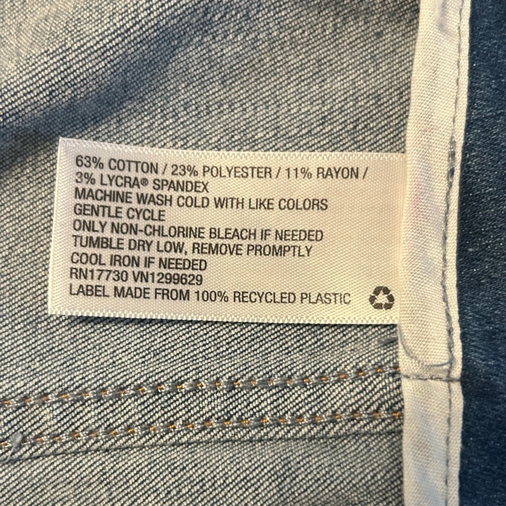 Y2K Stretch Denim Blue Jean Mini Skirt - Picture 4 of 4